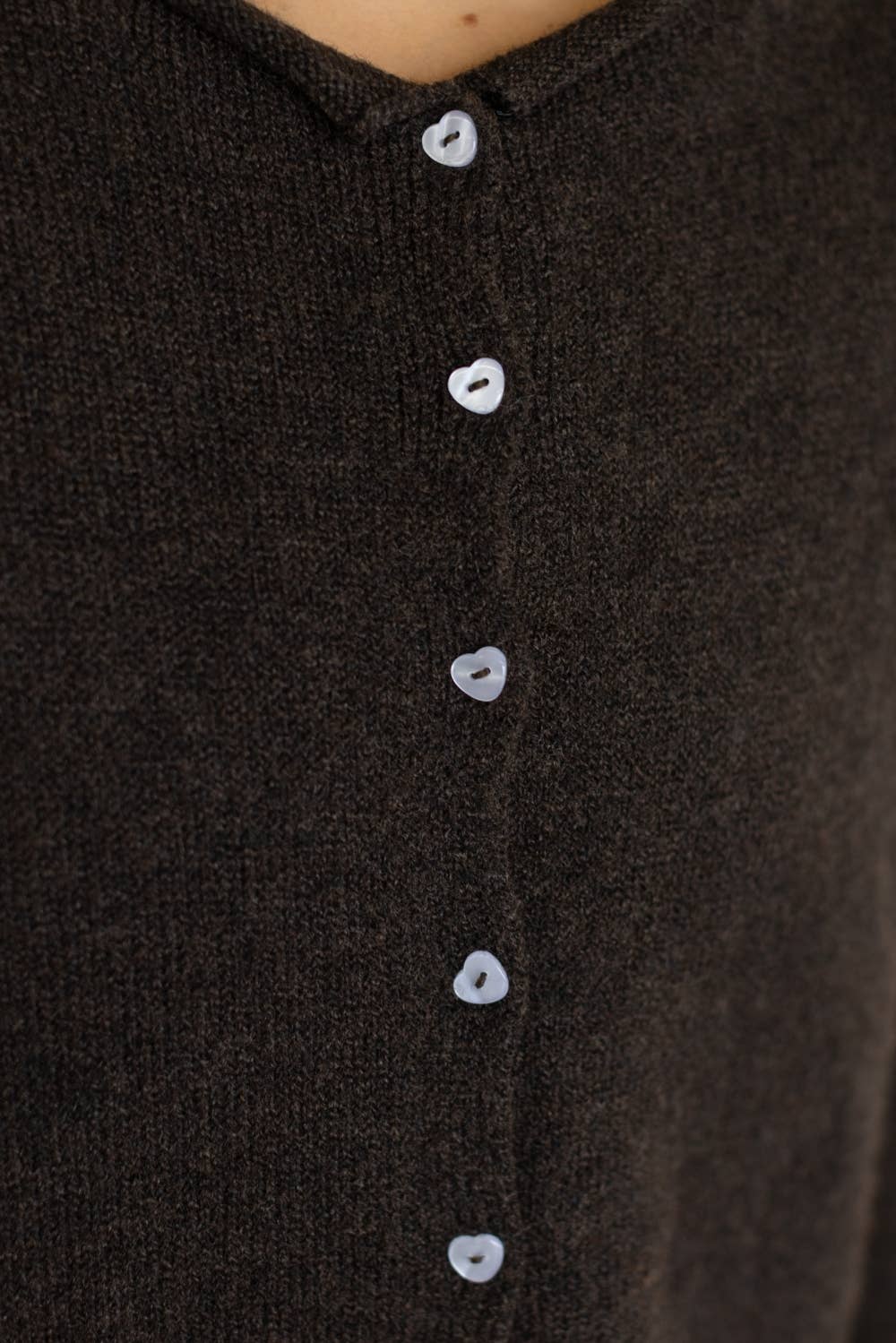 Oversized Heart-Button Piper Cardigan