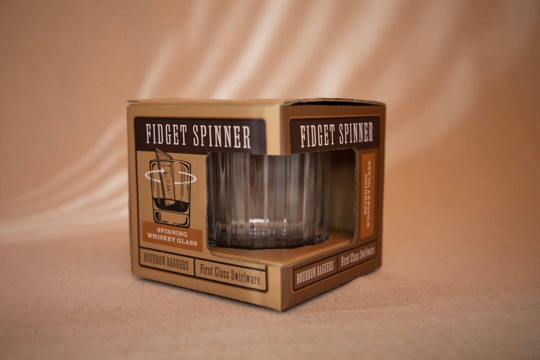 Bourbon Baggers Fidget Spinner Glasses