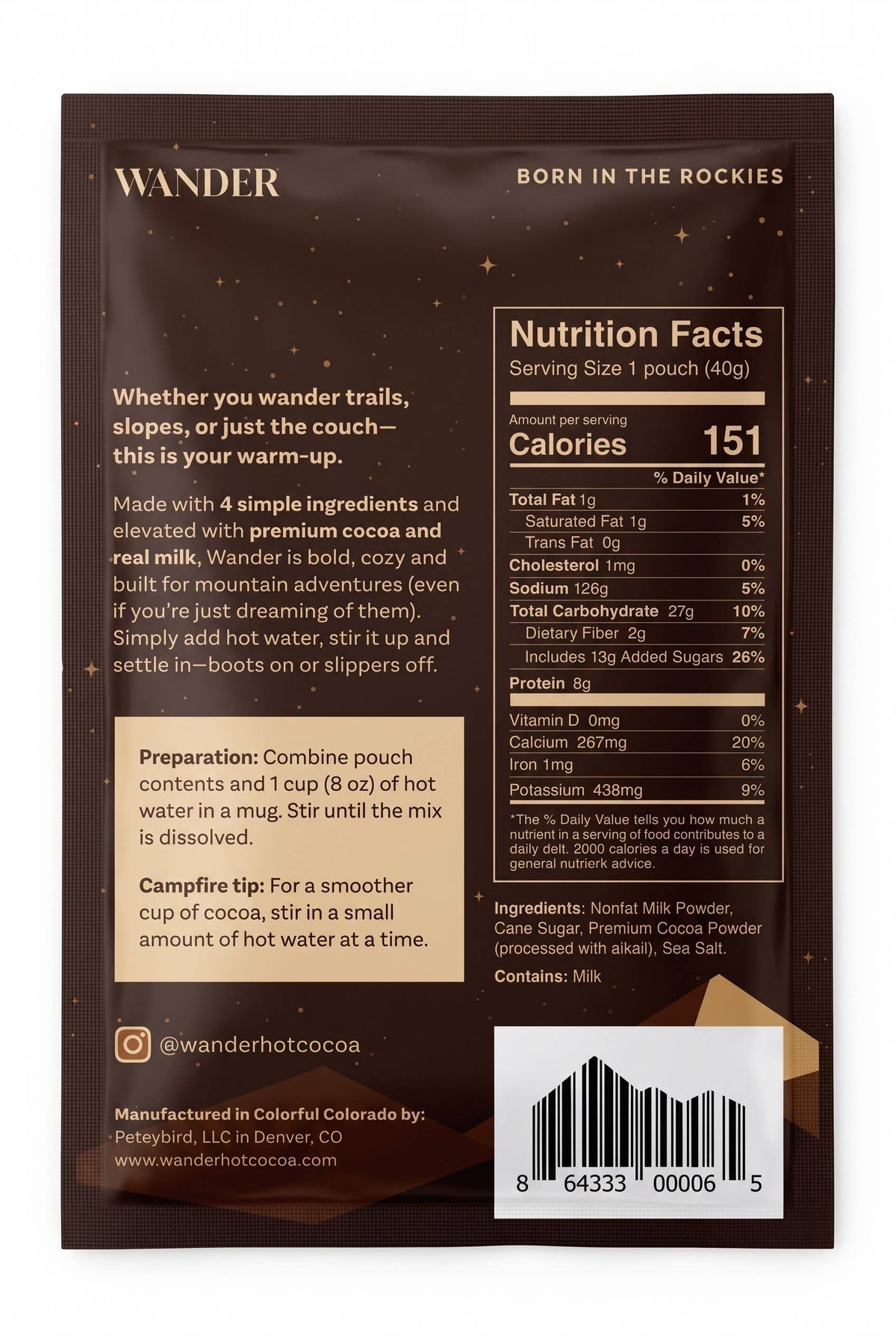 Hot Cocoa Mix Single Serving Packs