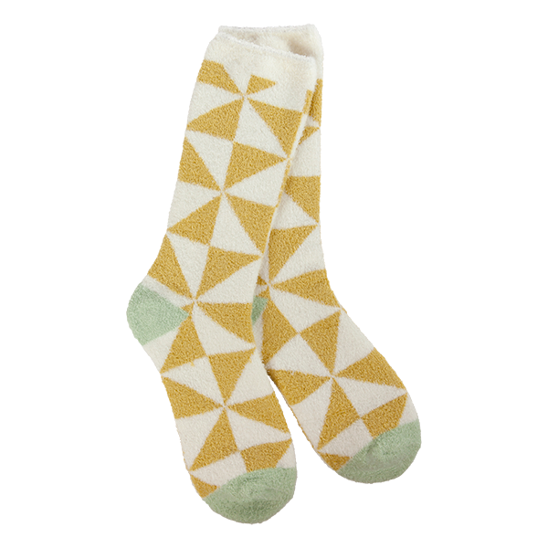 Cozy Cali Triangle Gold Socks