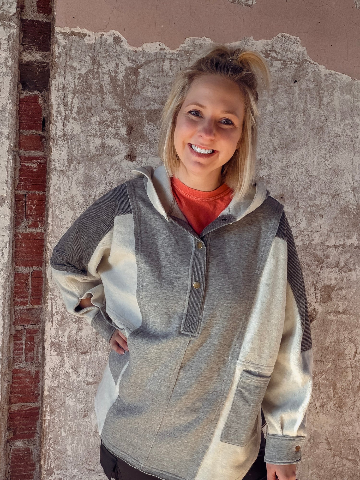 Mixed Media Pullover