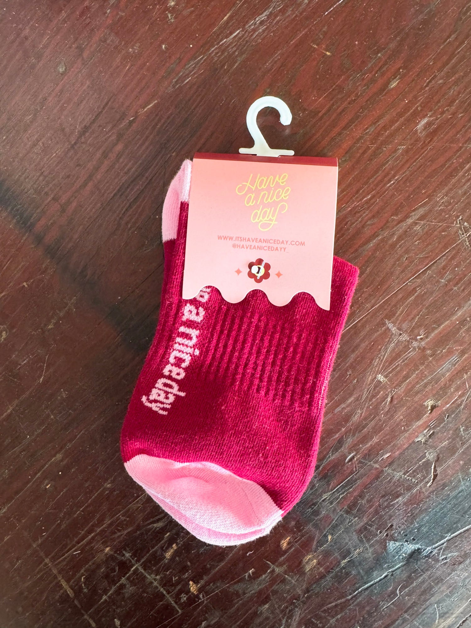 Have a Nice Day Tulip Socks
