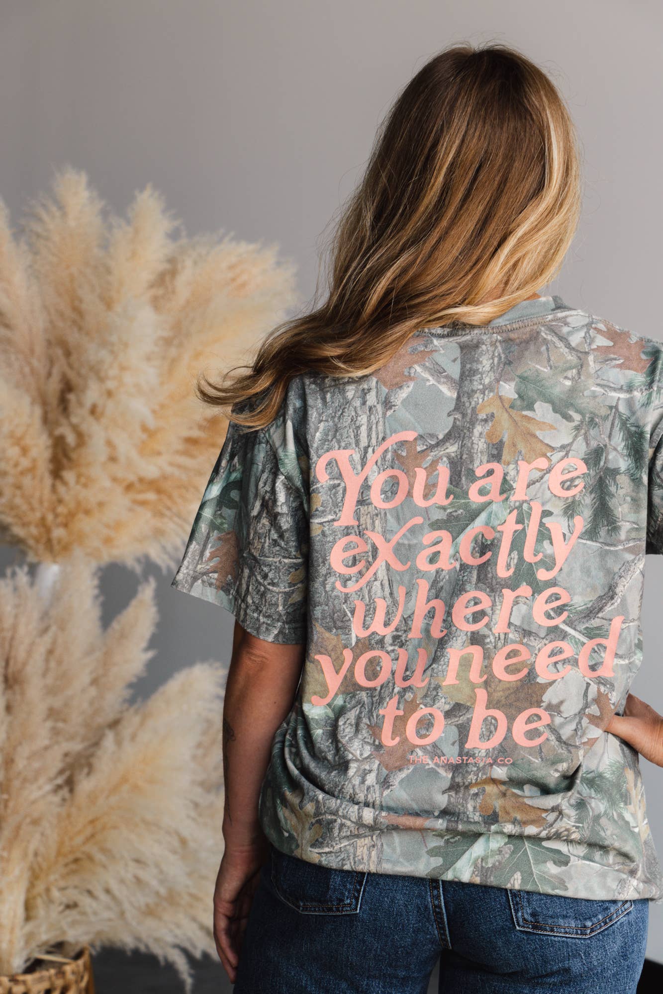 Exactly Where You Need to Be Oversized Camo Tee