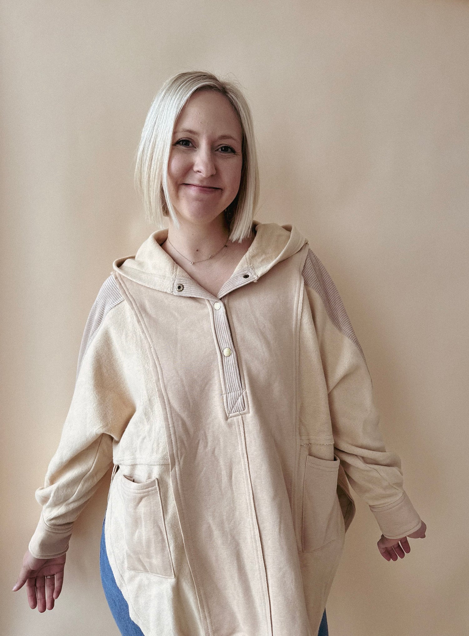 Mixed Media Pullover