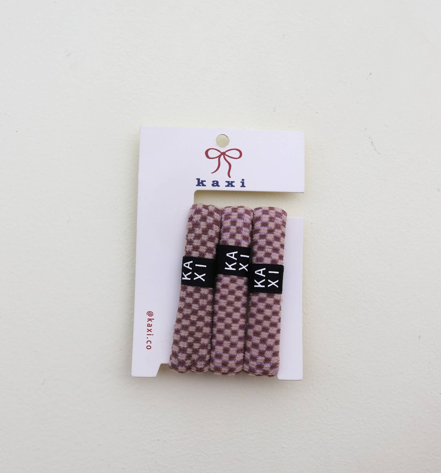 Small Checkered Hair Ties