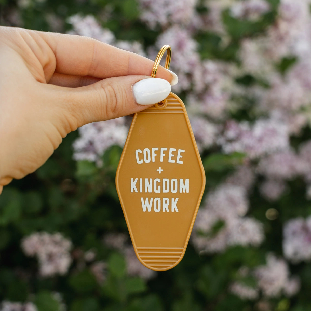 Coffee + Kingdom Work Keychain