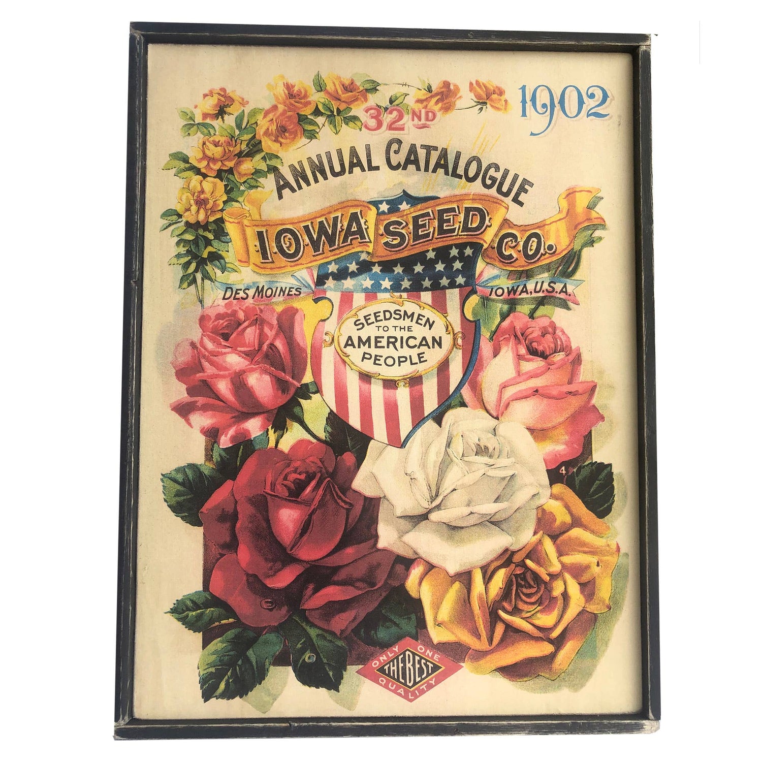 Vintage Seed Catalog Framed Print