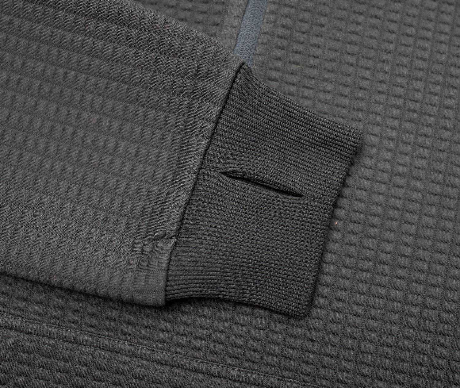 Men's Waffle Tech Hoodie - Carbon