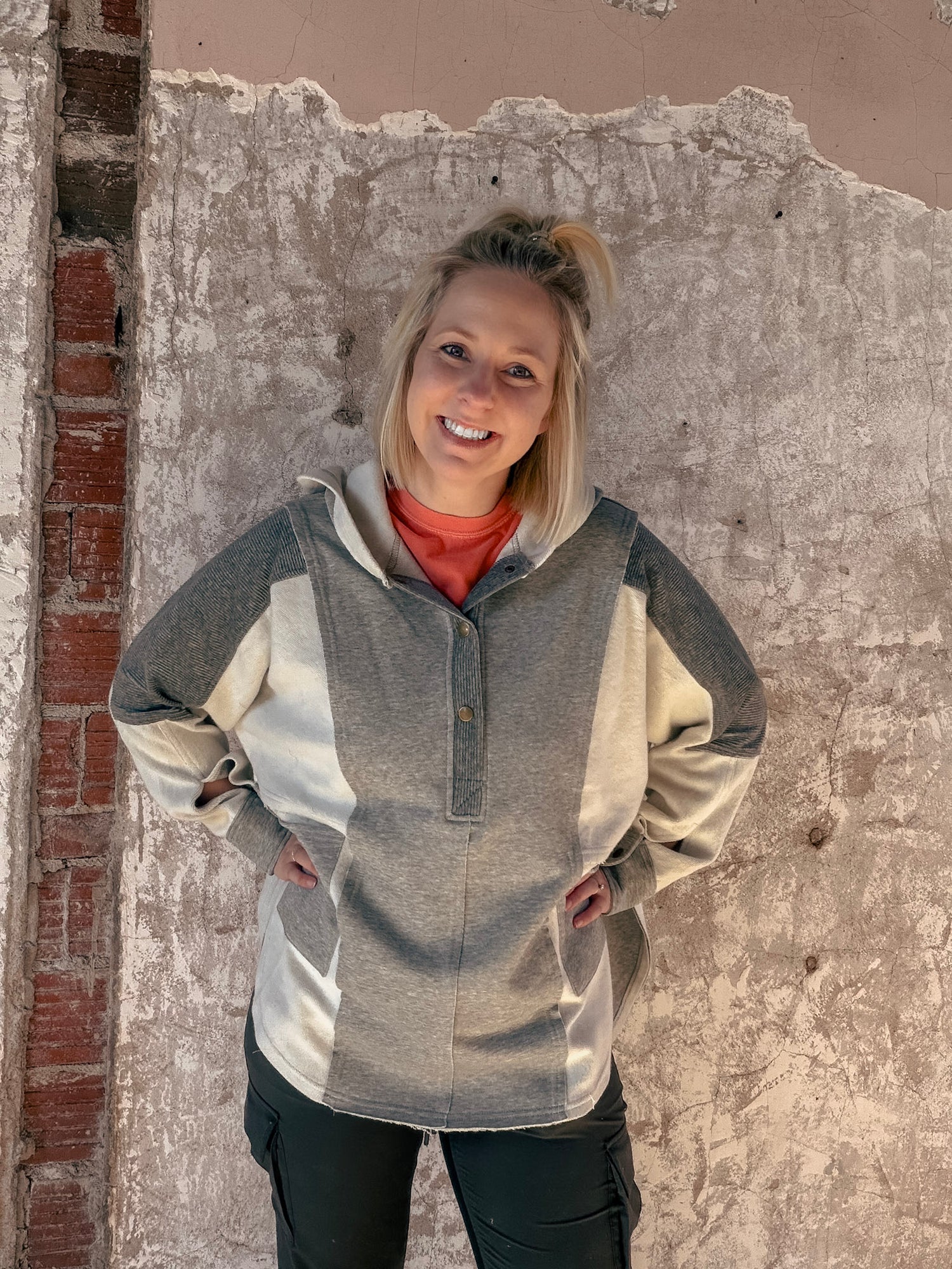 Mixed Media Pullover