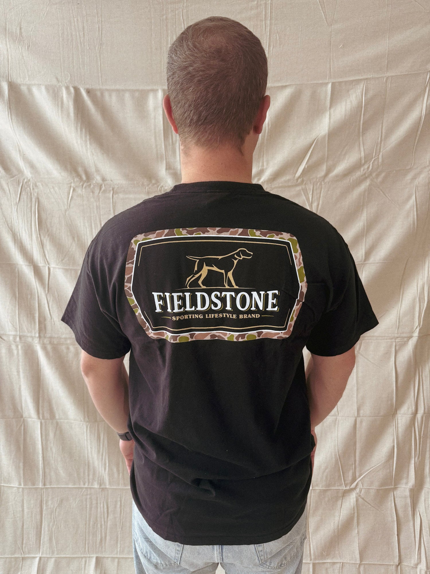 Fieldstone Camo Logo Tee
