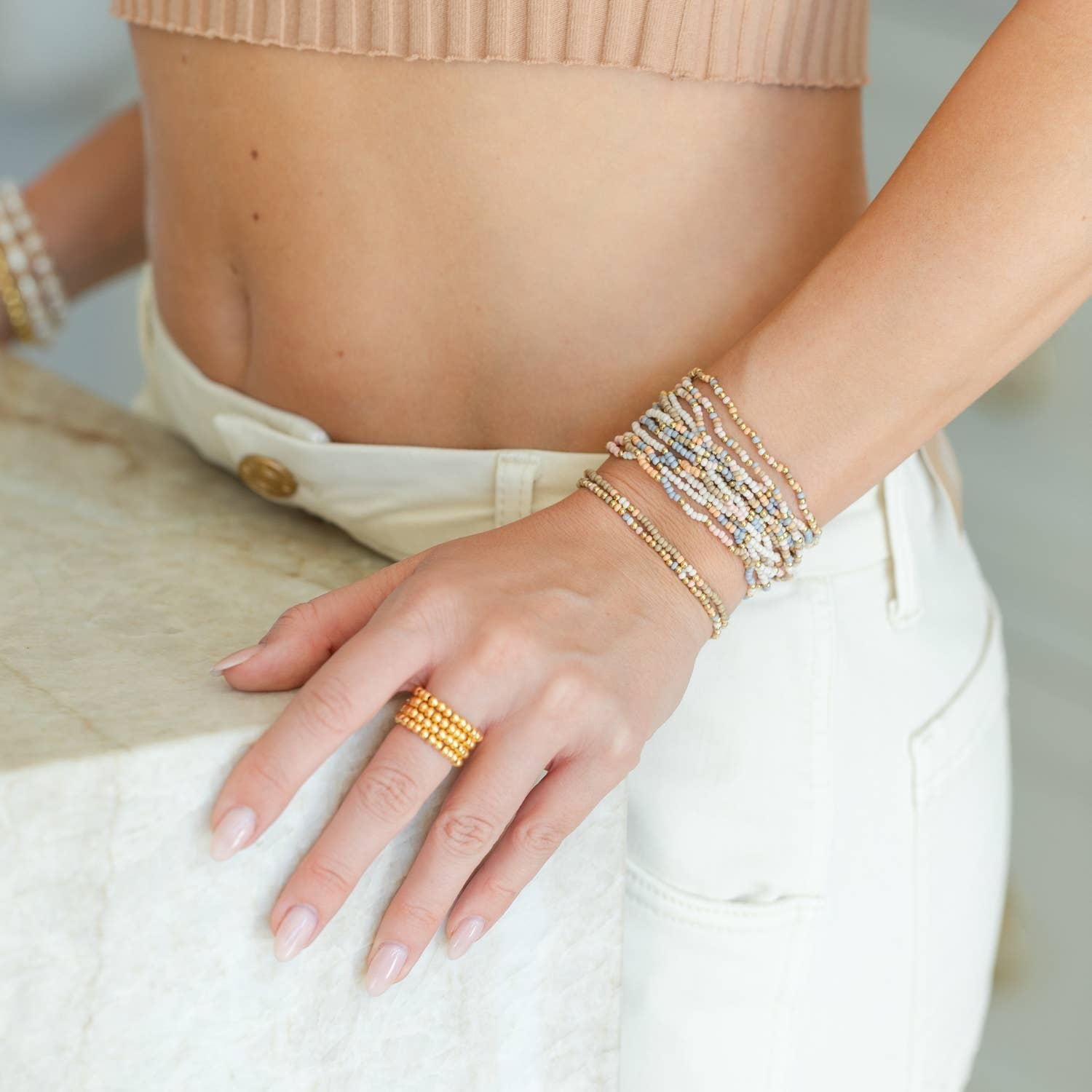 Assorted Stretch Seed Bead Bracelets