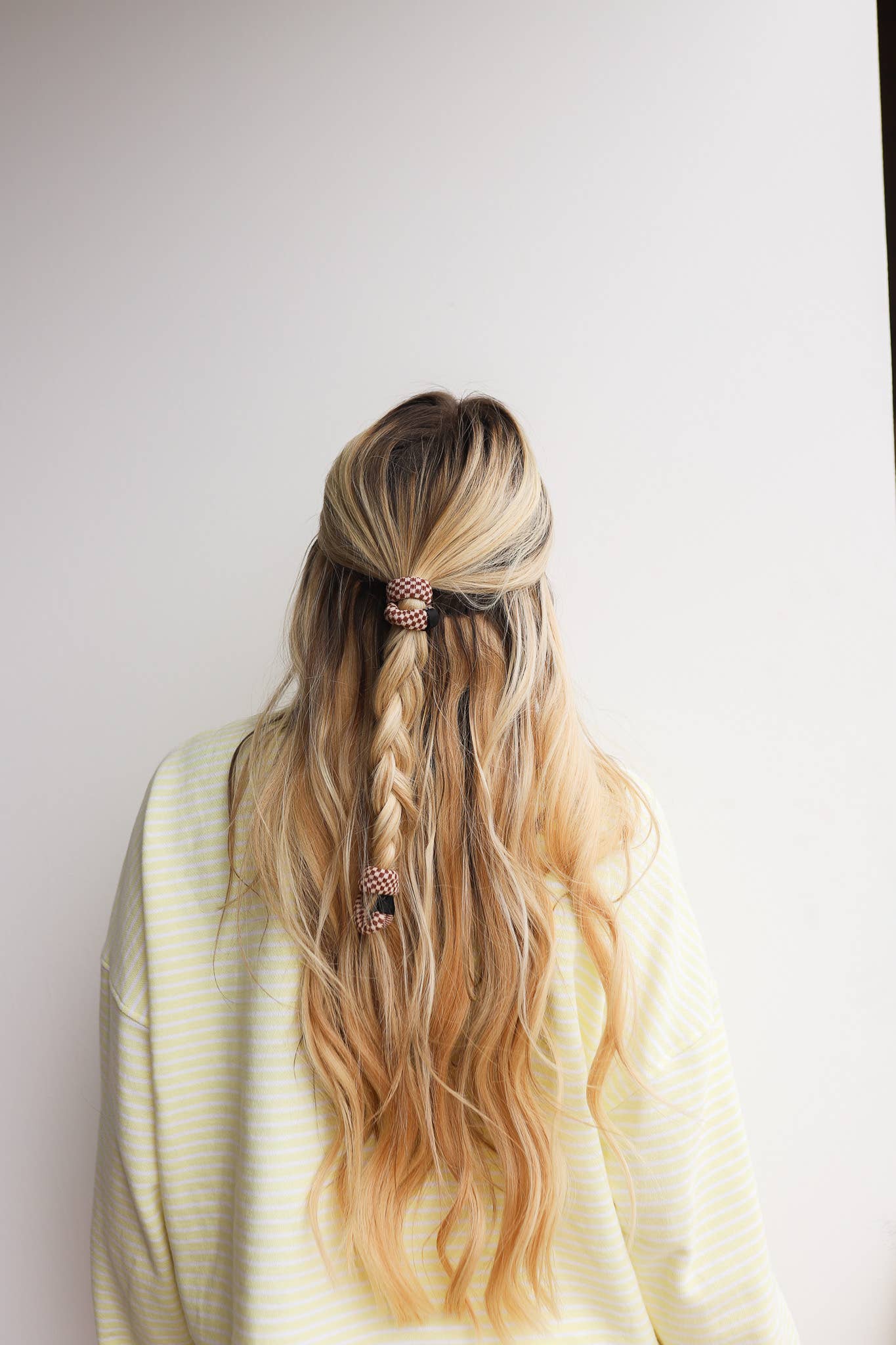 Small Checkered Hair Ties