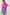 Violet Ribbed Crewneck Longsleeve Basic Top