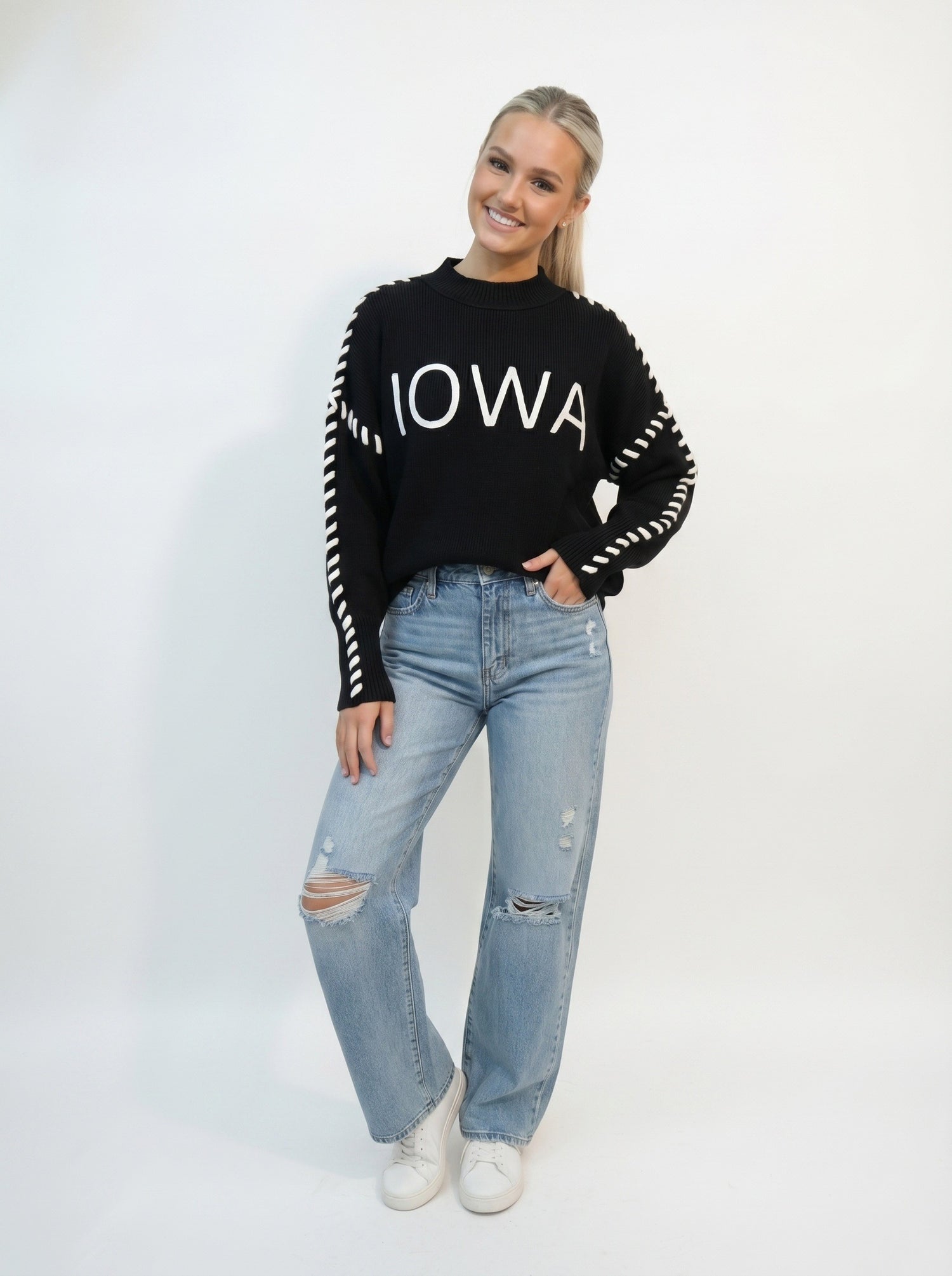 Iowa Whip Stitch Sweater