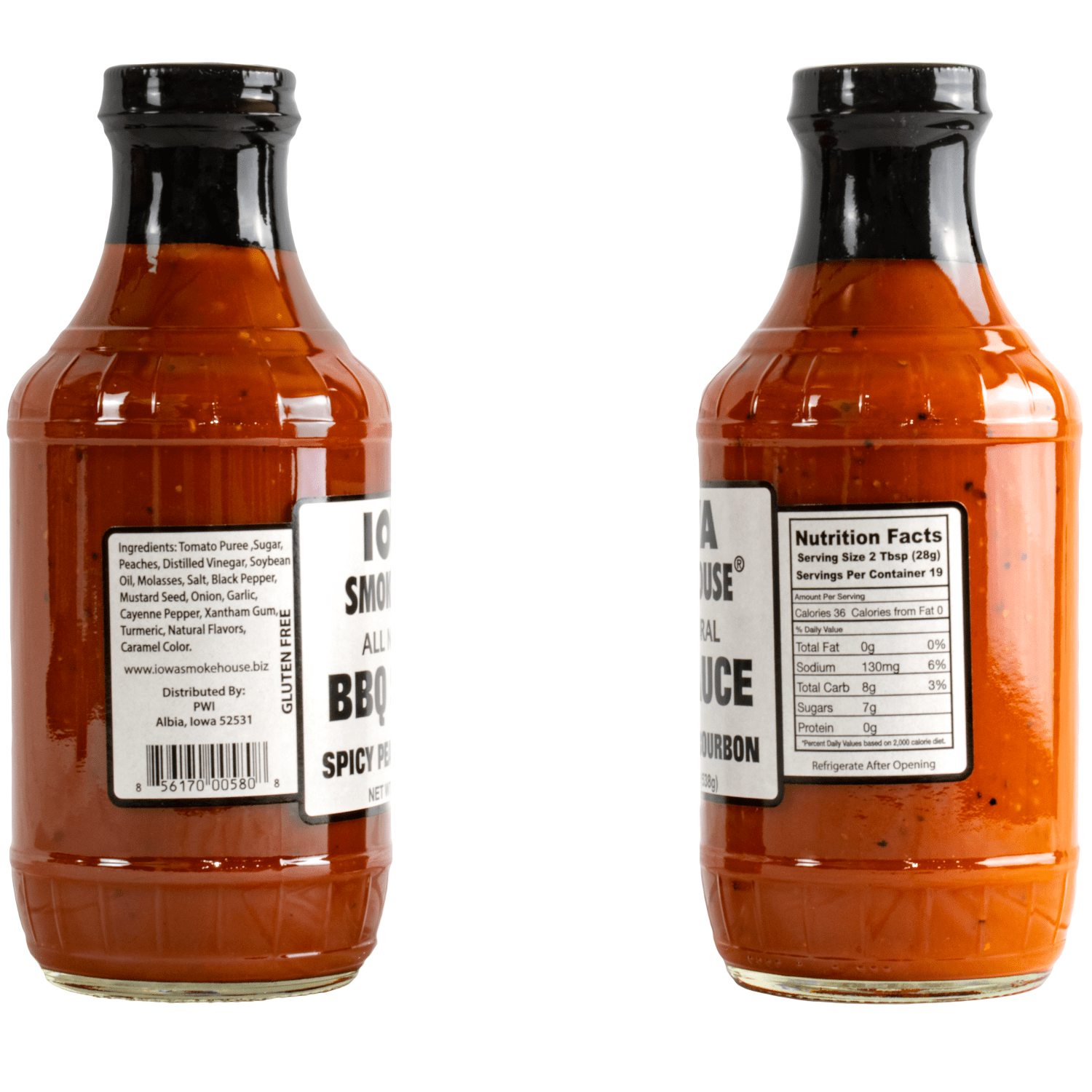 Spicy Peach Bourbon BBQ Sauce