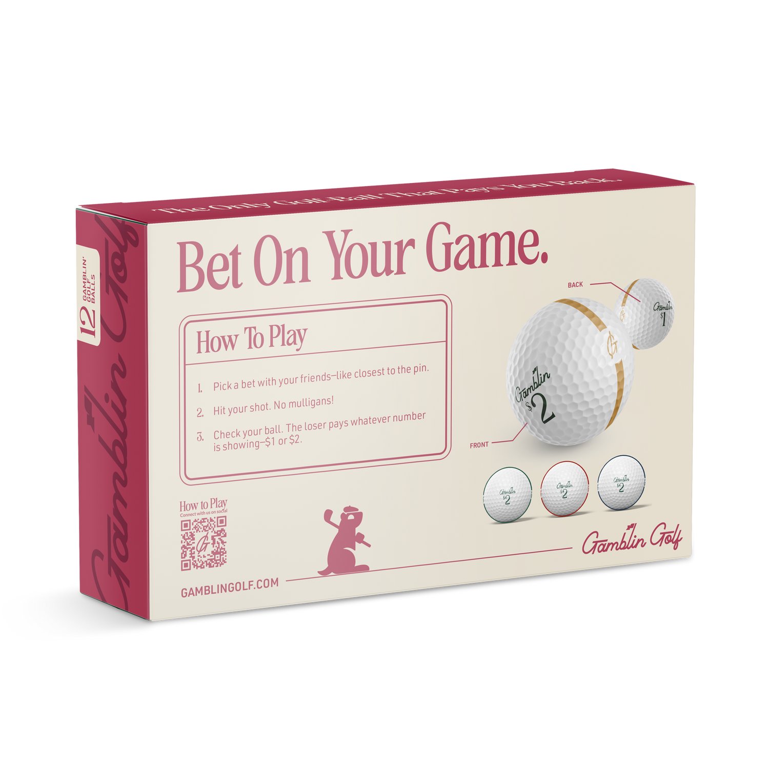 Womens Gamblin' Golf Balls - Pack of 12