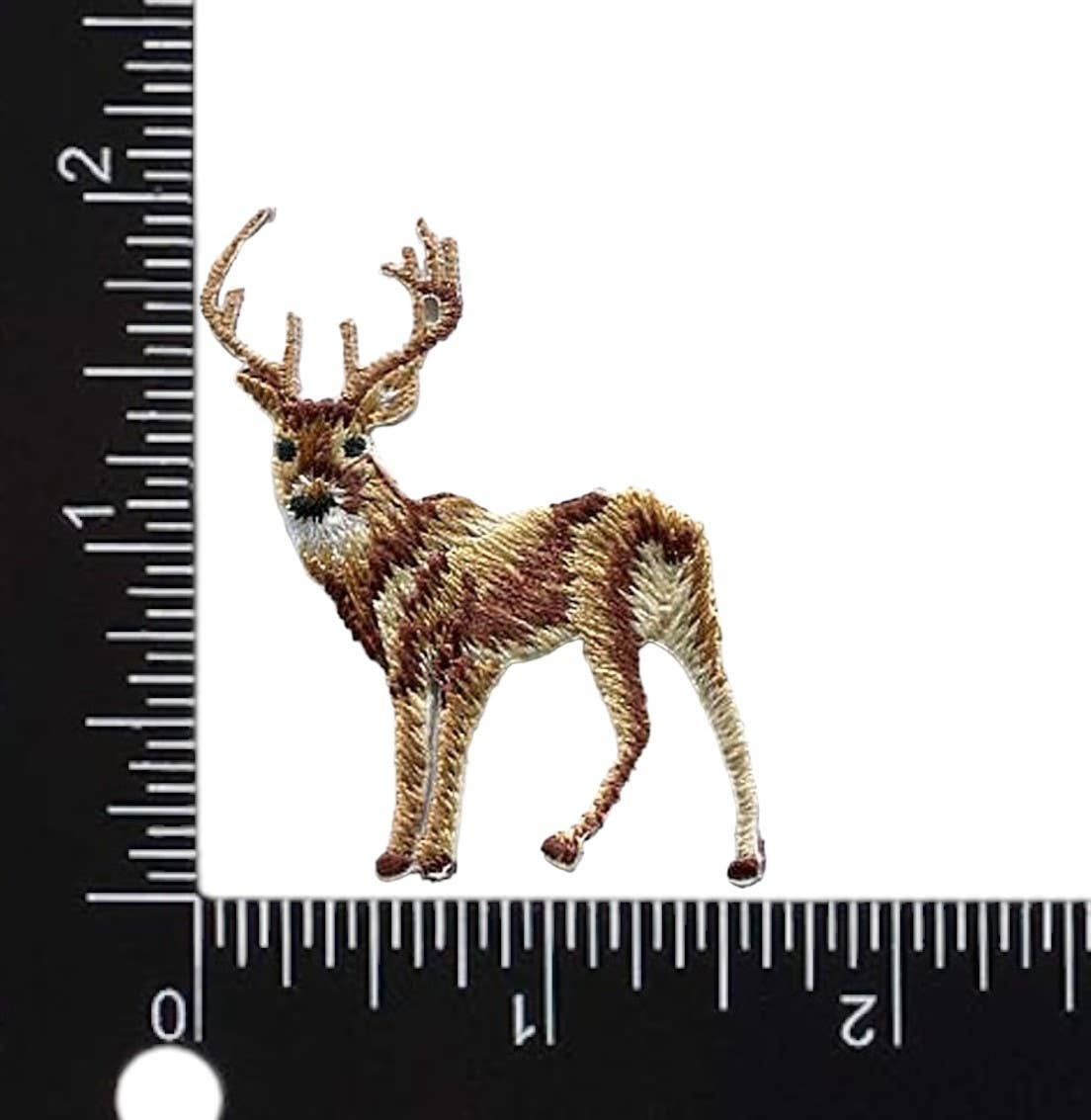 Small White Tail Deer Full Body Iron on Patch