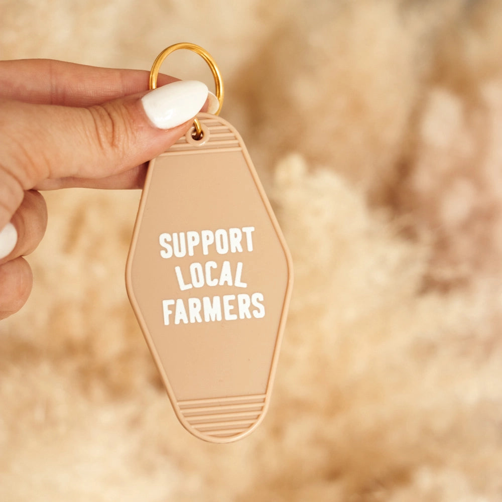 Support Local Farmers Keychain
