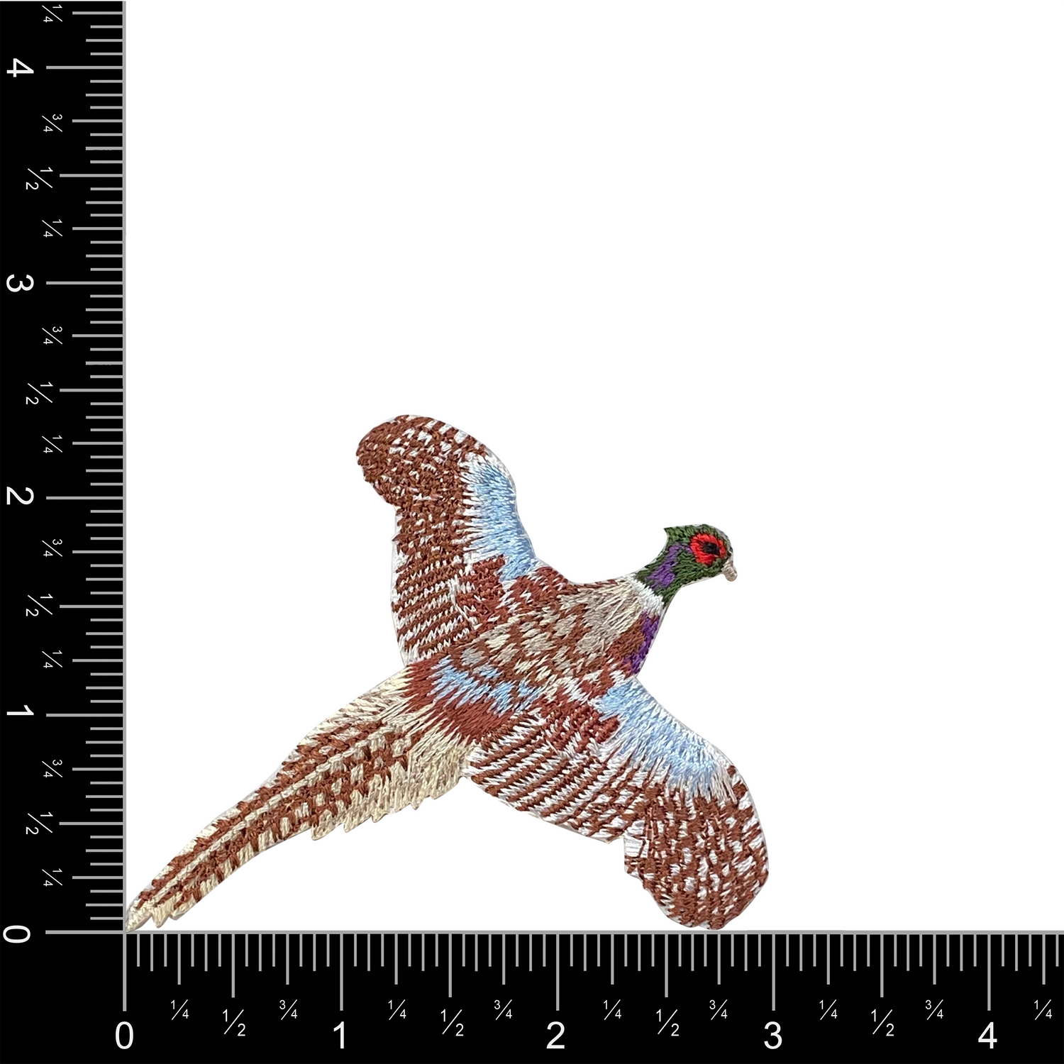 Flying Pheasant Iron on Patch