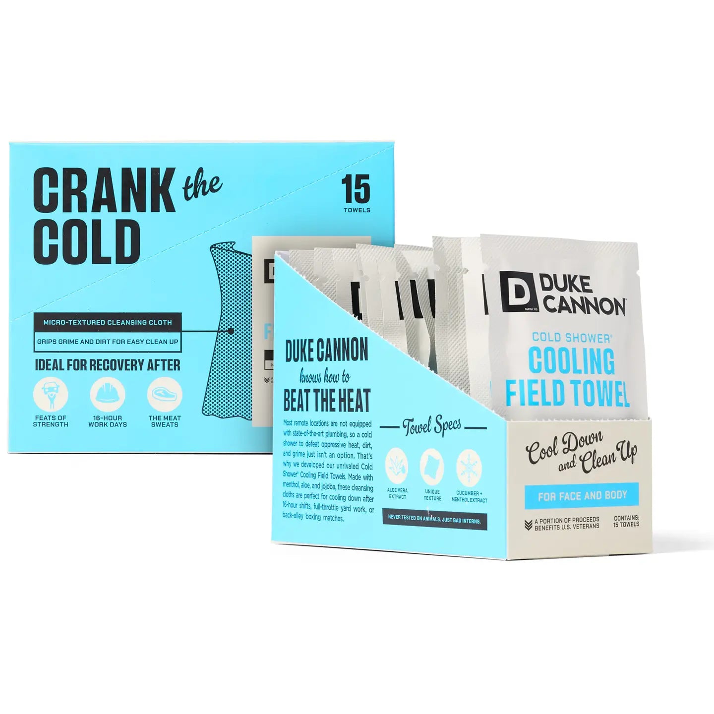 Duke Cannon Cold Shower Cooling Field Towels - Single Pack