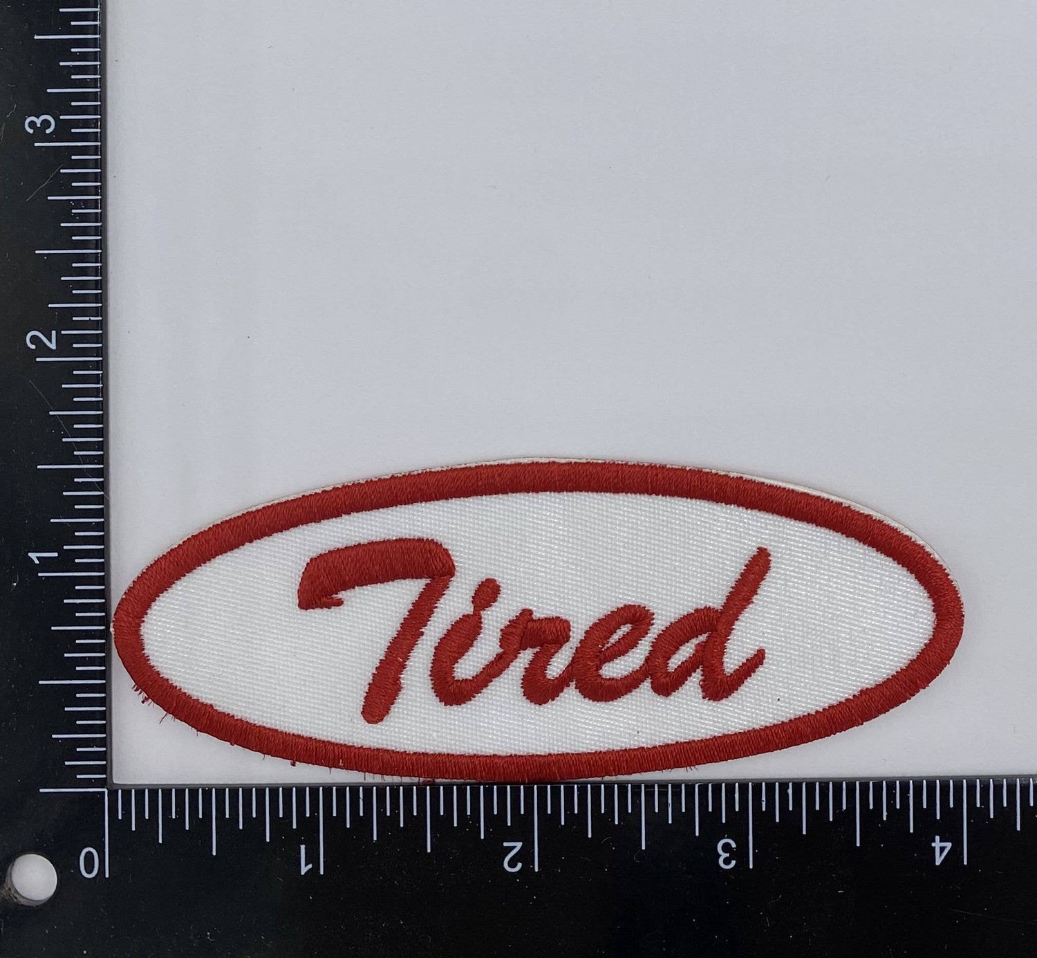 Tired Iron on Patch