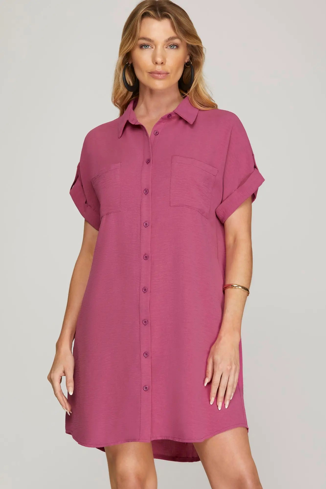Button-Up Shirt Dress (extended sizes!) – Goldfinch Provisions Button-Up Shirt Dress (extended sizes!) – Goldfinch Provisions