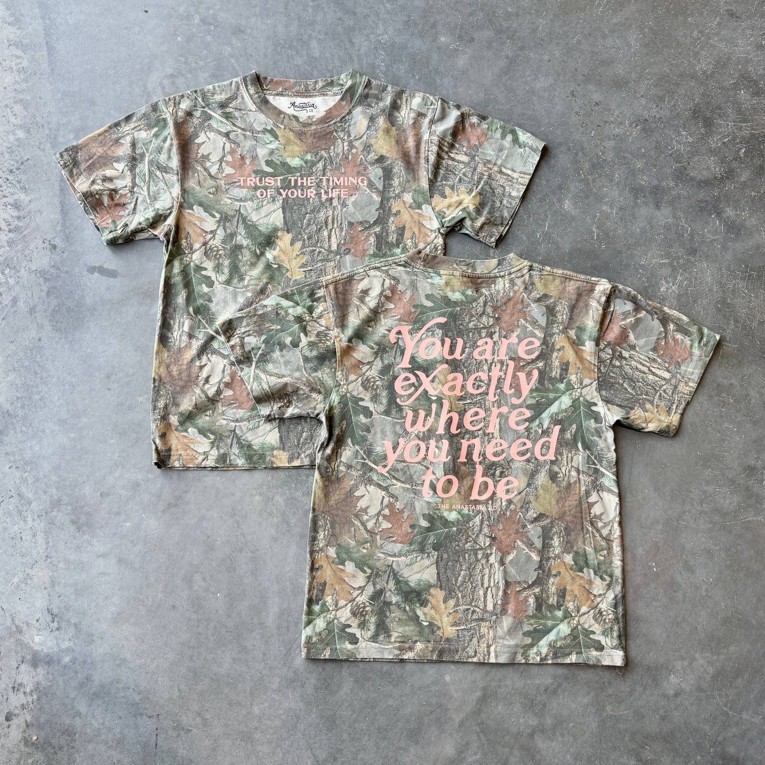 Exactly Where You Need to Be Oversized Camo Tee