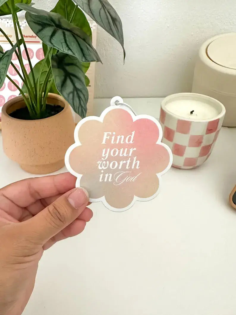 Find Your Worth in God Air Freshener