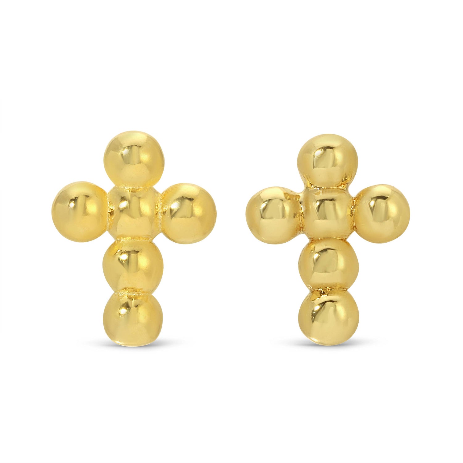 Petite Dot Cross Stud Earrings