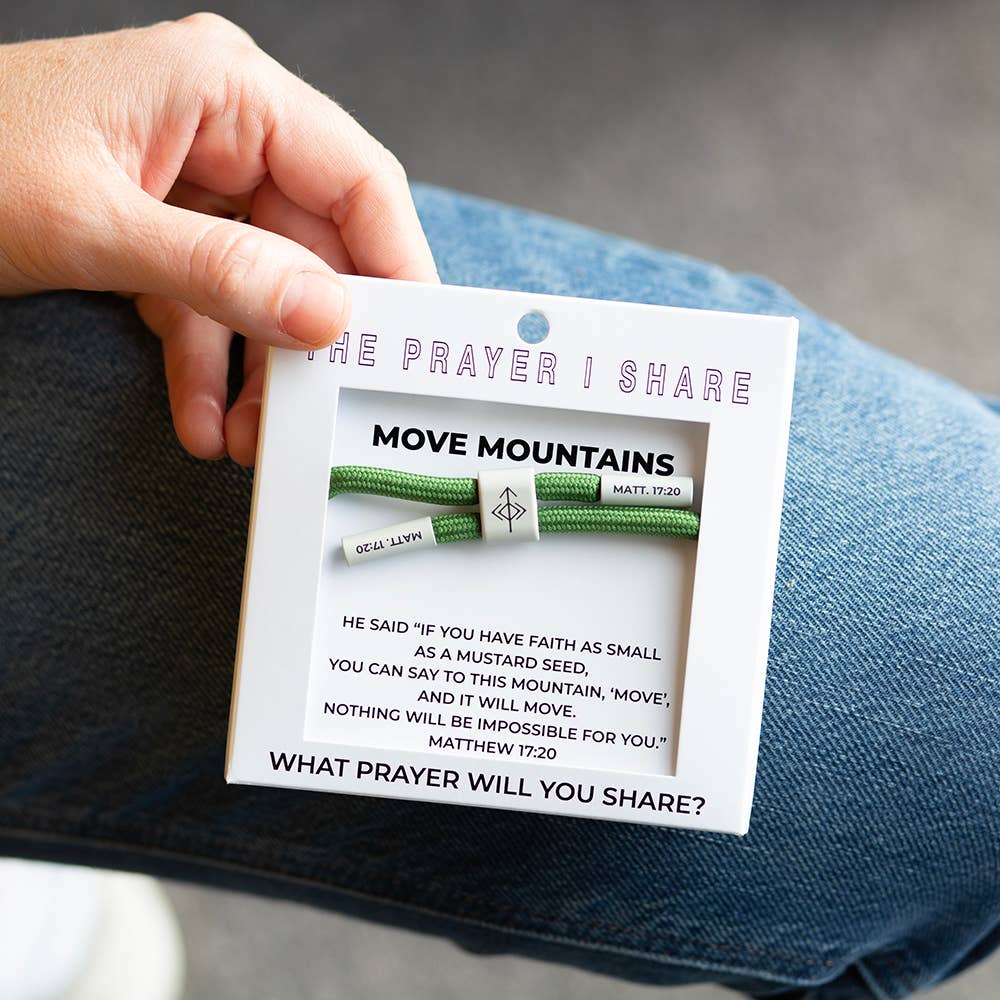 Move Mountains Christian Cord Bracelet