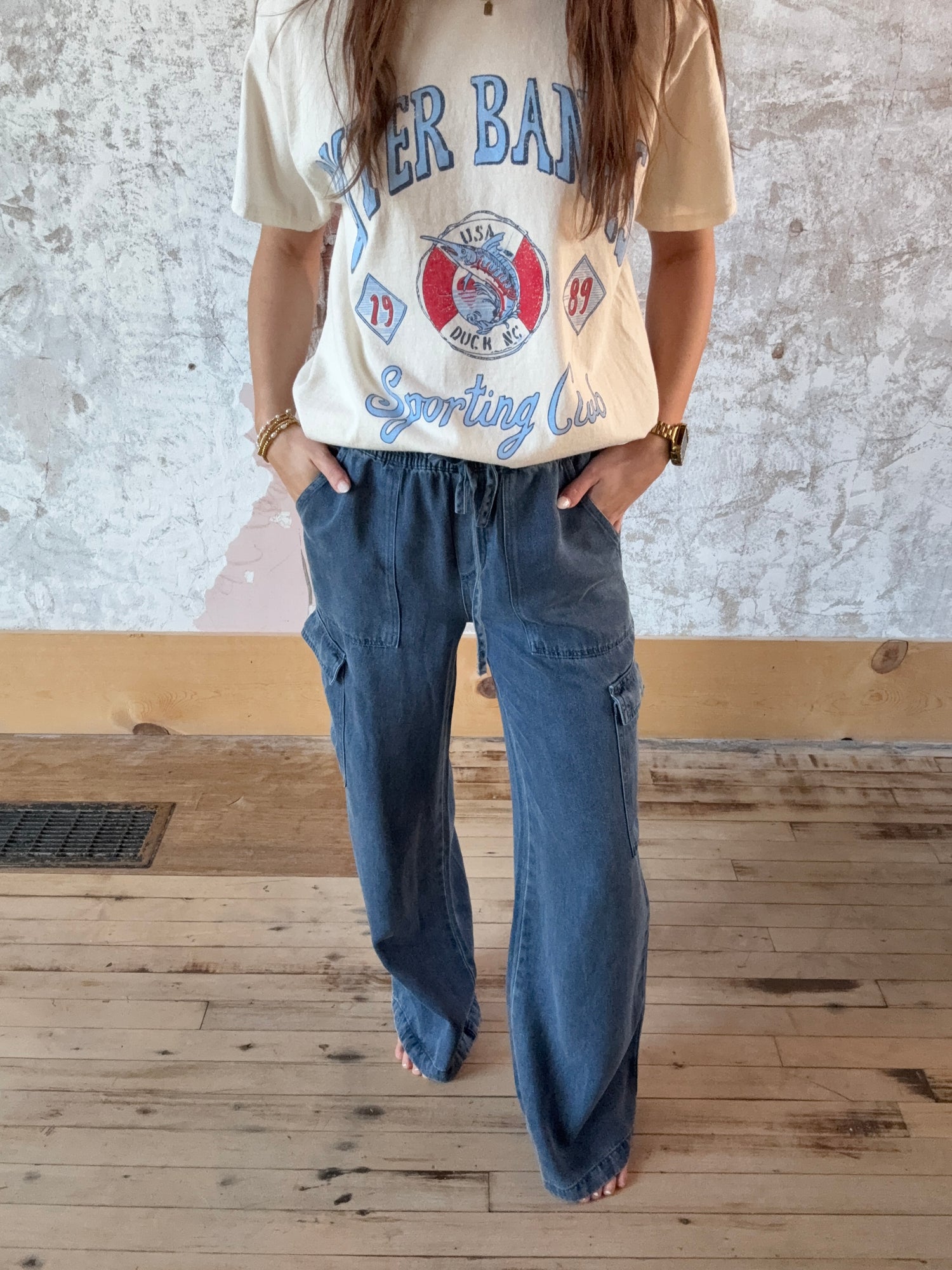 Rhoda Denim Cargo Pants