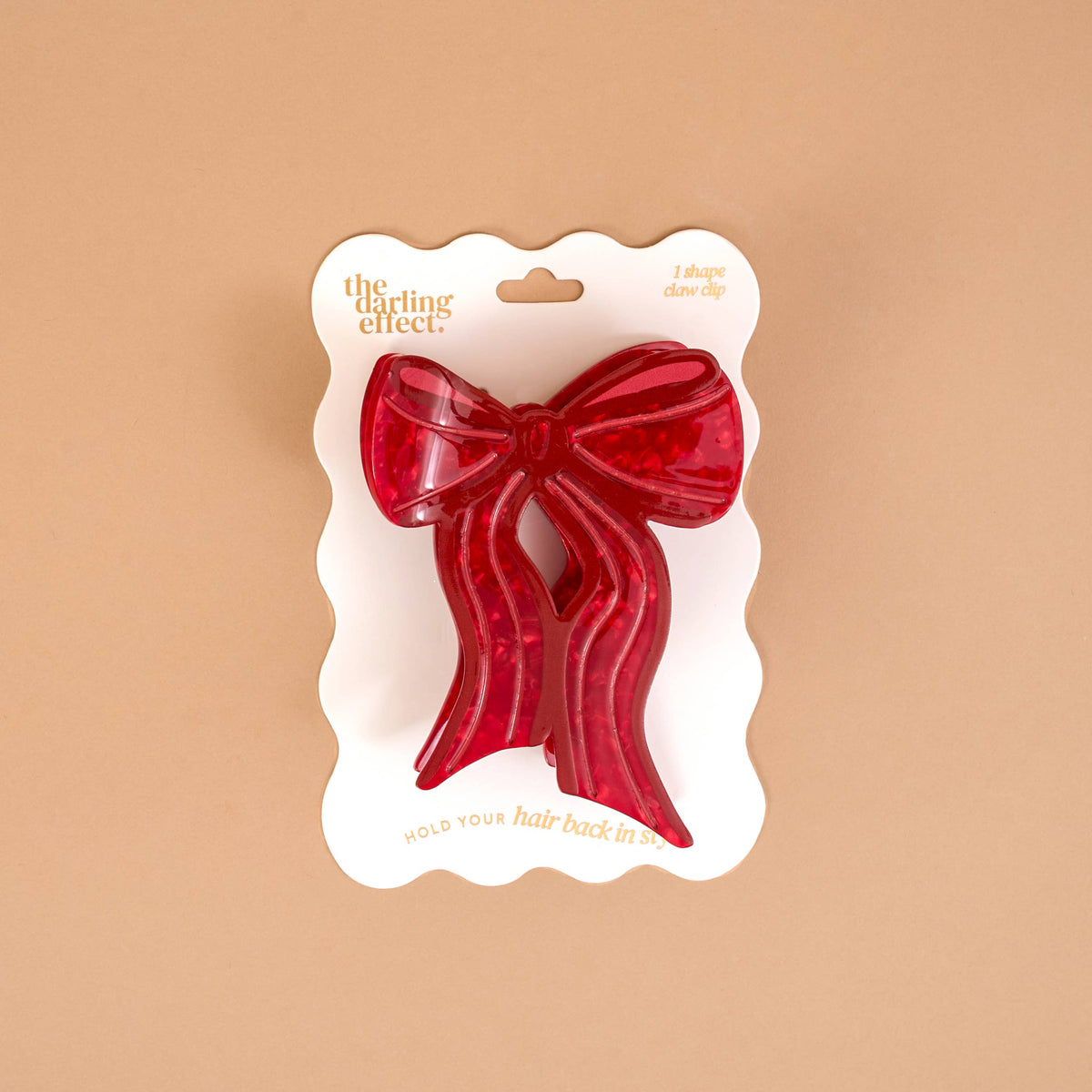 Shape Up Claw Clip - Red Bow