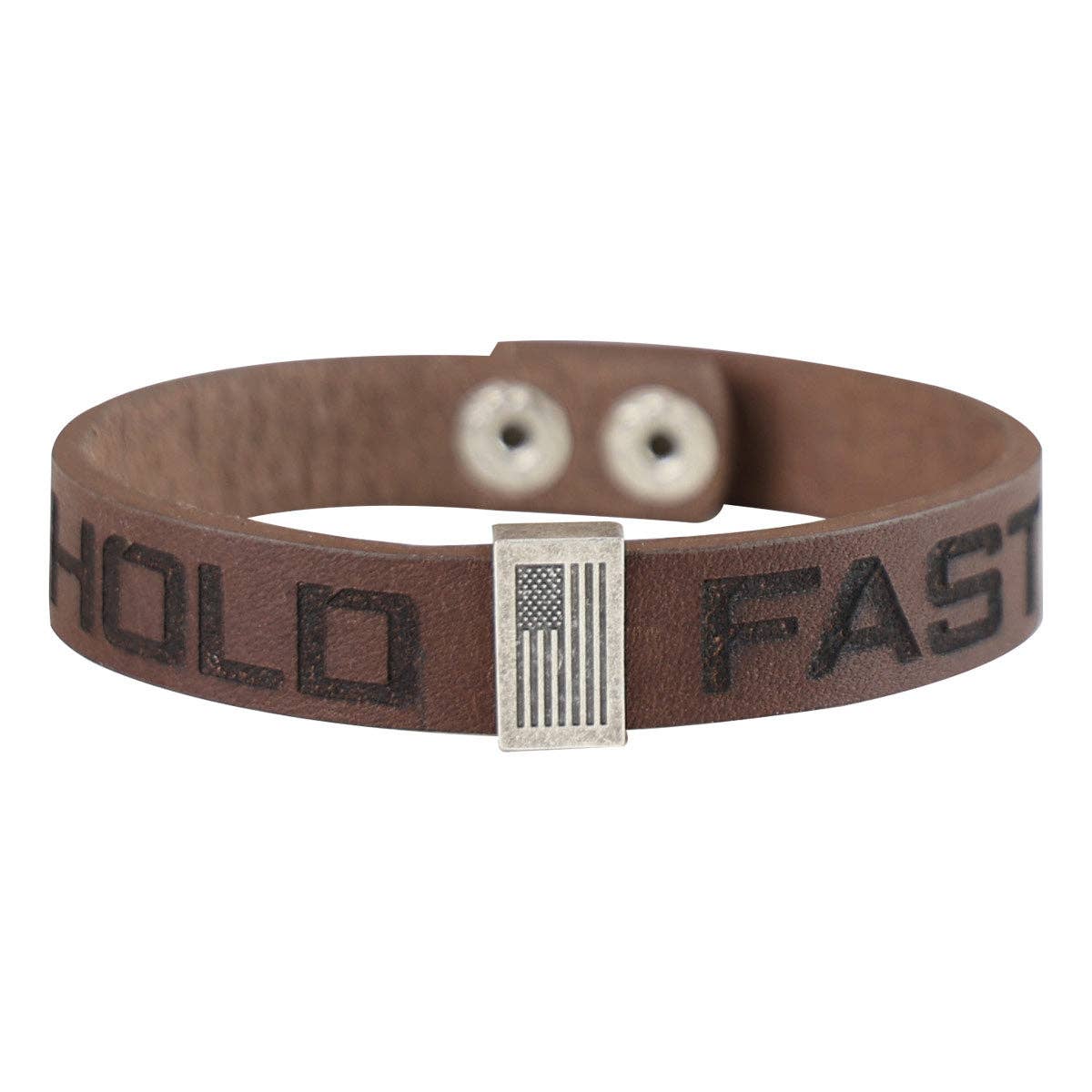 Hold Fast Flag Snap Bracelet