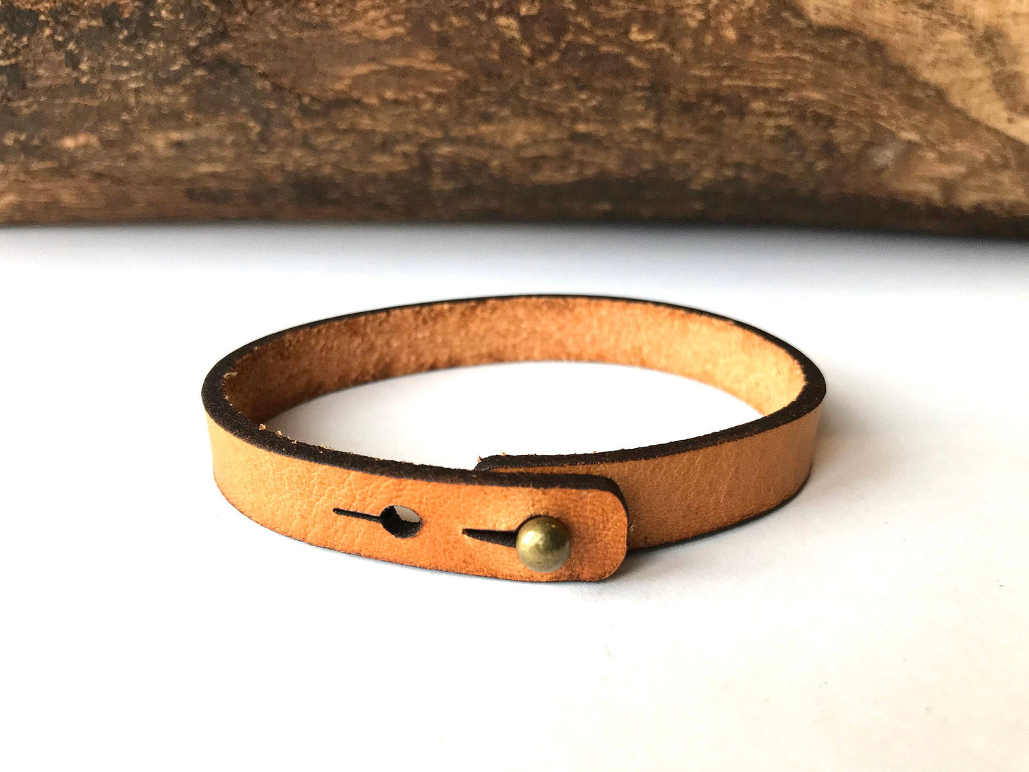 Psalm 46 Thin Leather Bracelet