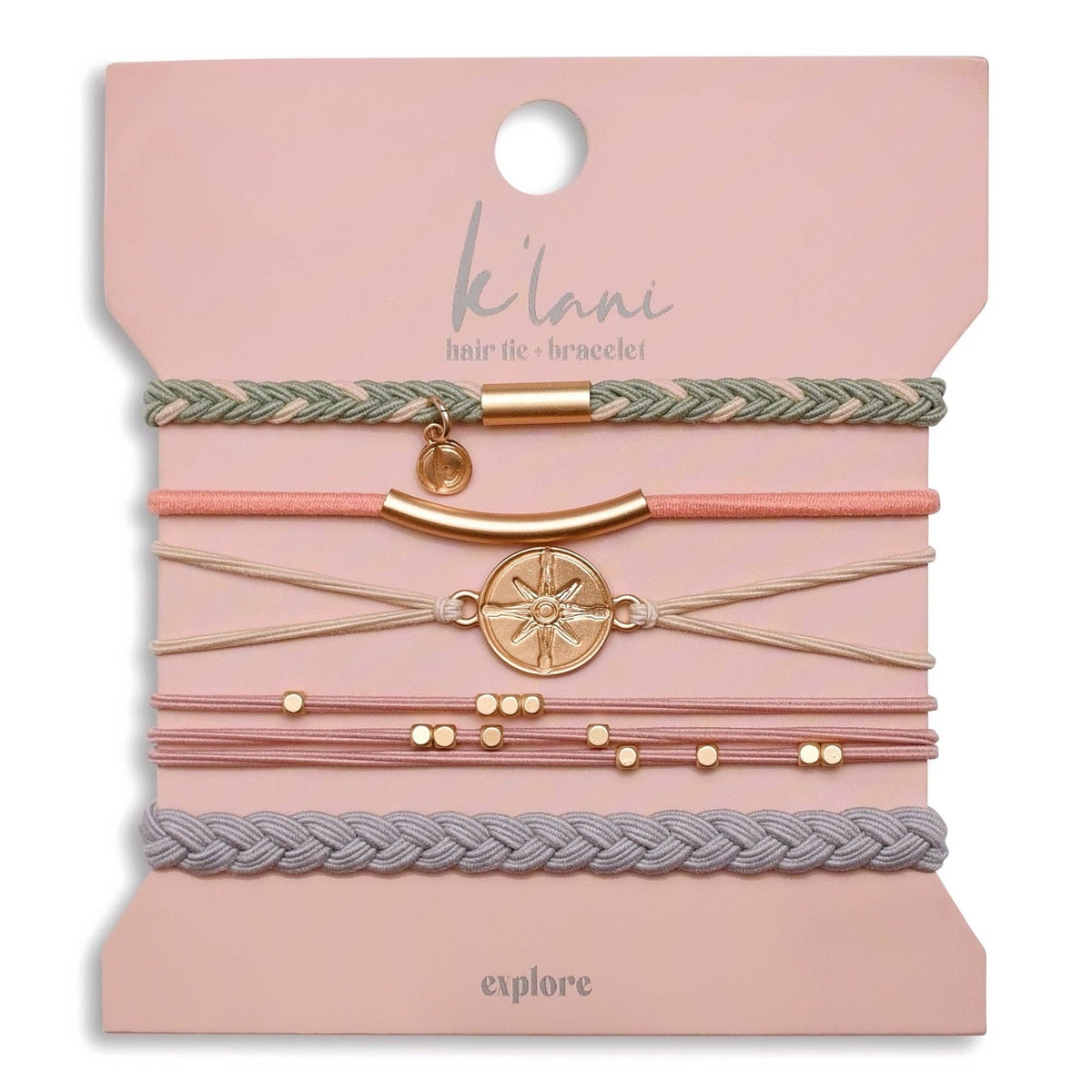 "Explore" Hair Tie Bracelets