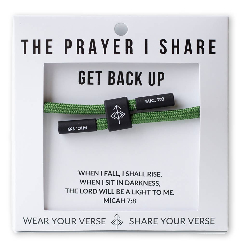Get Back Up Christian Cord Bracelet