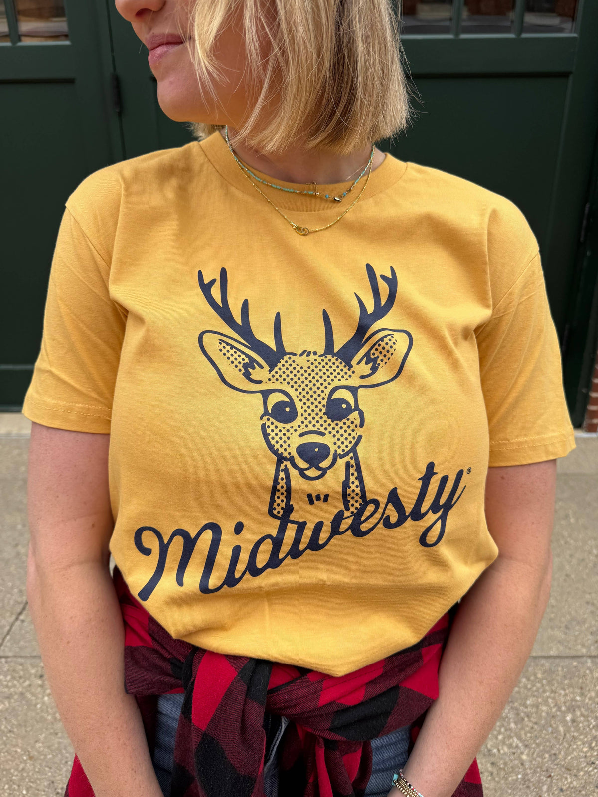 Buck Love Tee in Mustard