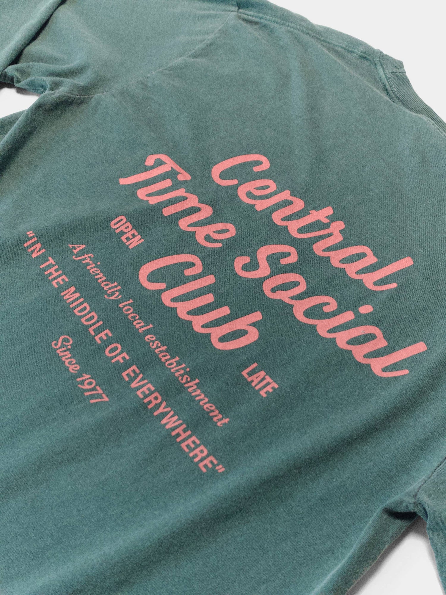 Central Time Social Club Heavyweight Long Sleeve Tee (extended sizing!)