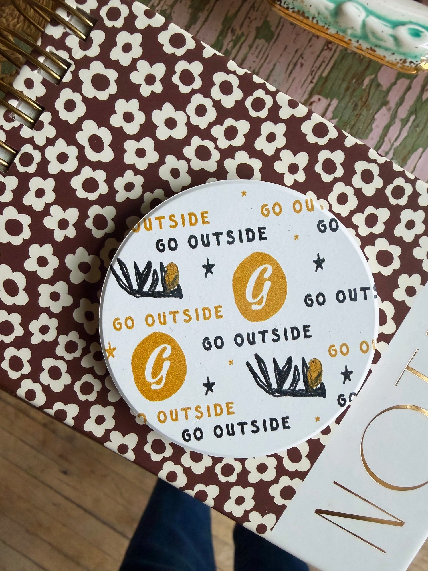 Go Outside Car Coaster