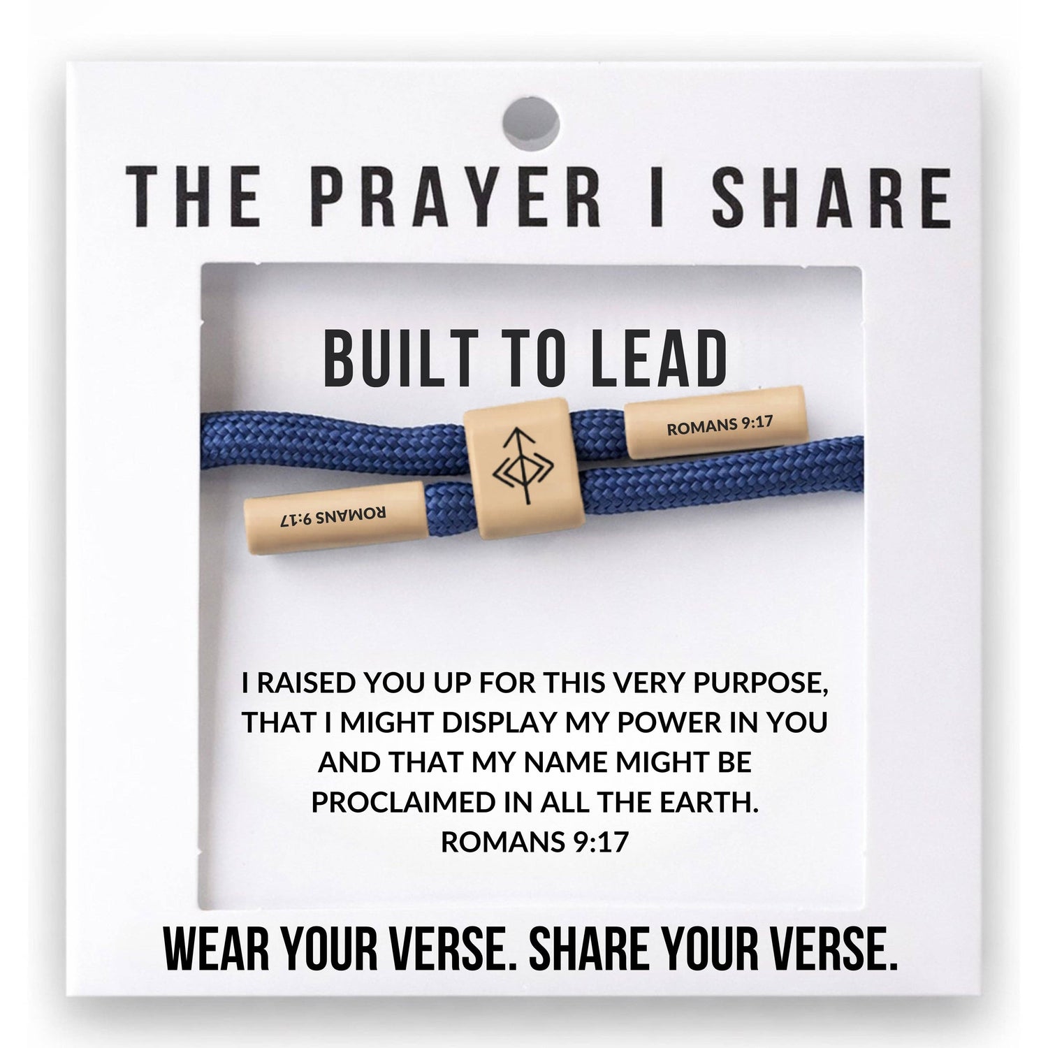 Built to Lead Christian Cord Bracelet