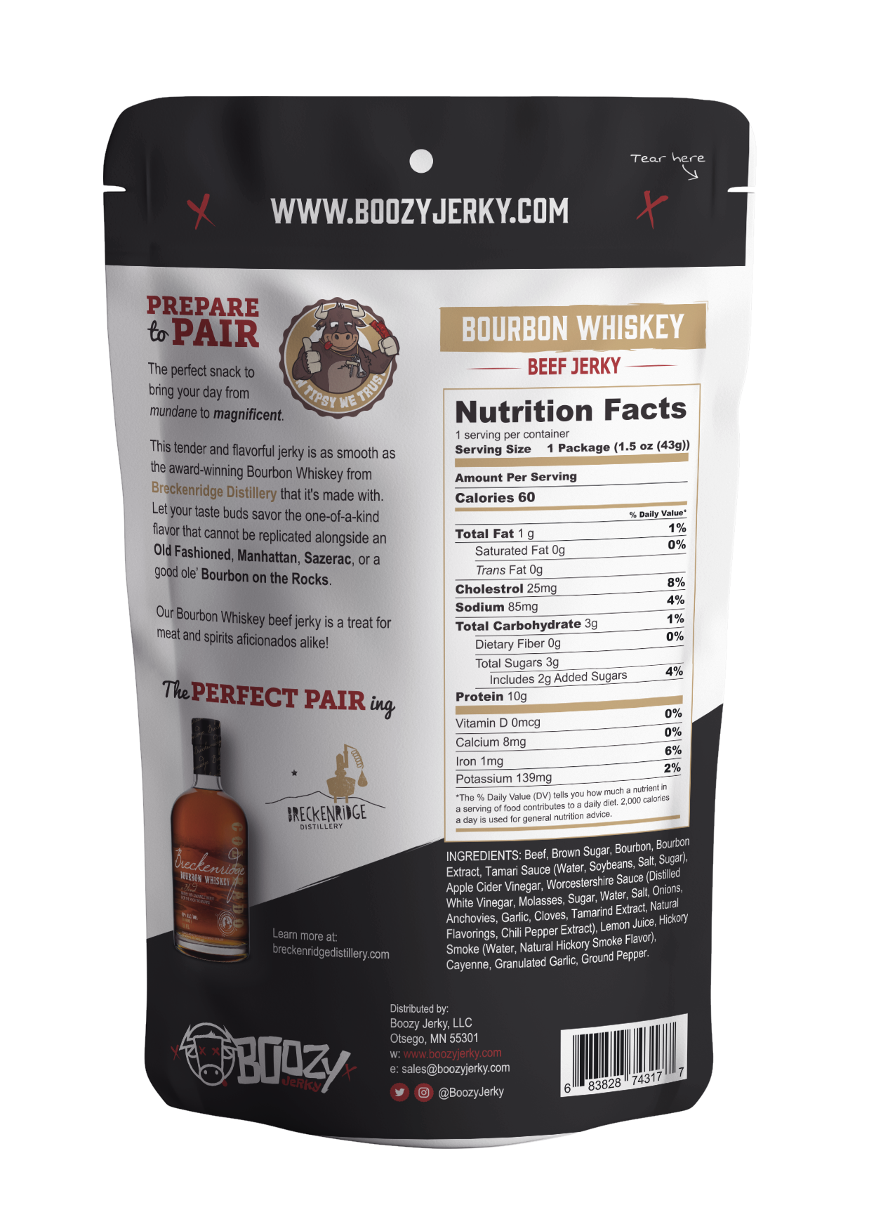 Bourbon Whiskey Beef Jerky