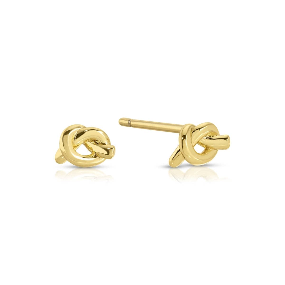 Minimalist Knot Stud Earrings