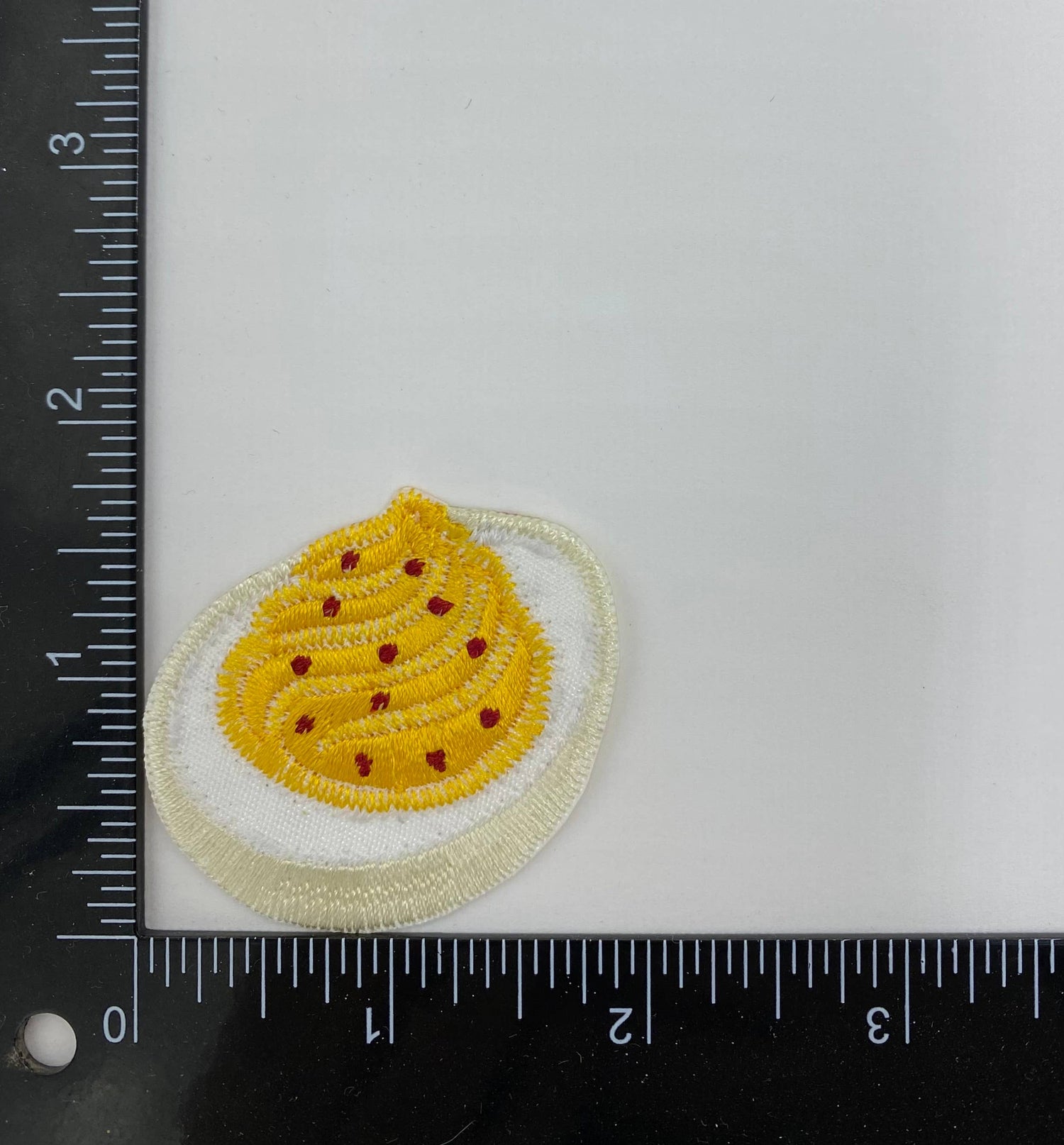 Deviled Egg Iron on Patch
