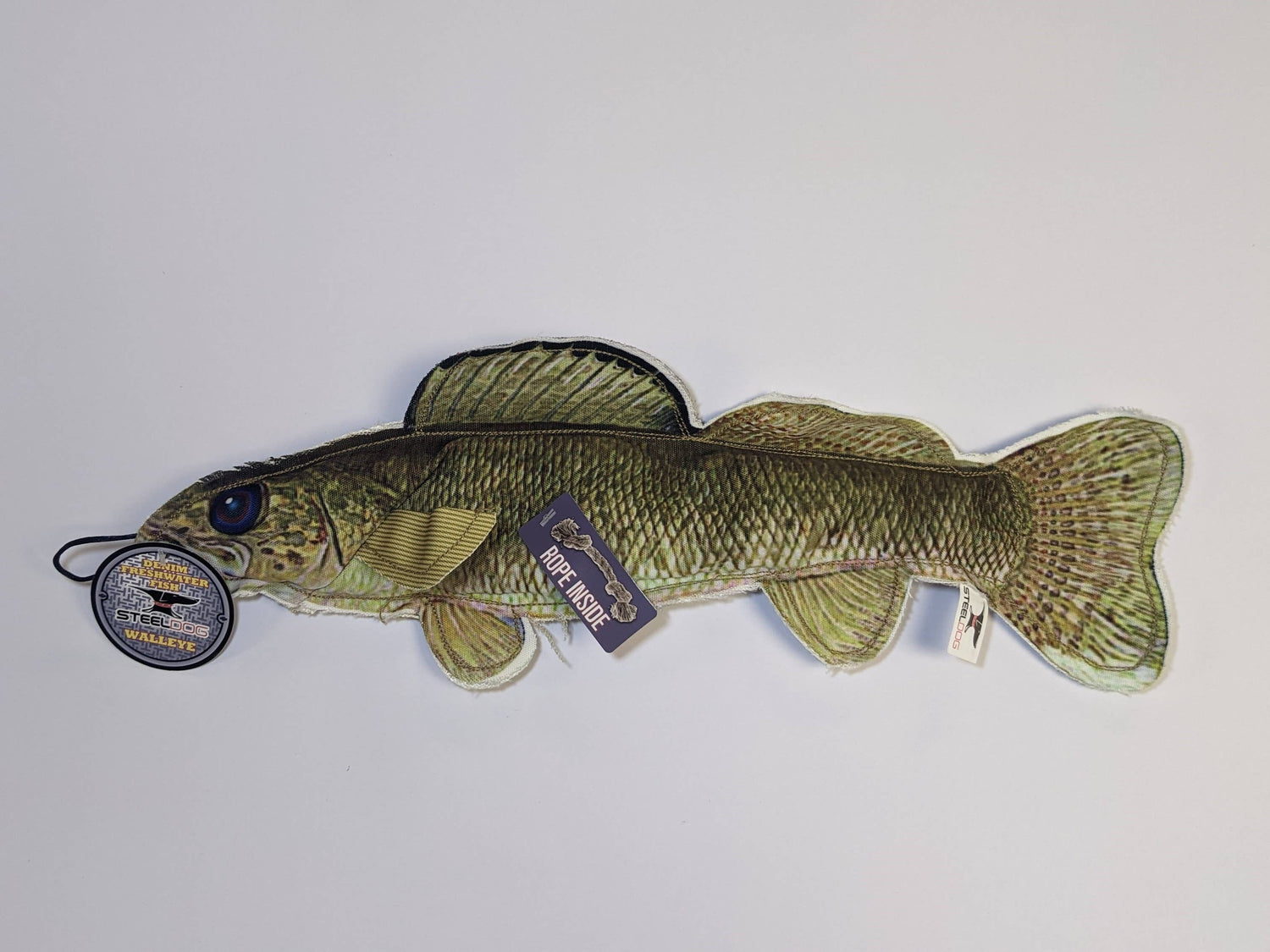 Denim Walleye Dog Toy
