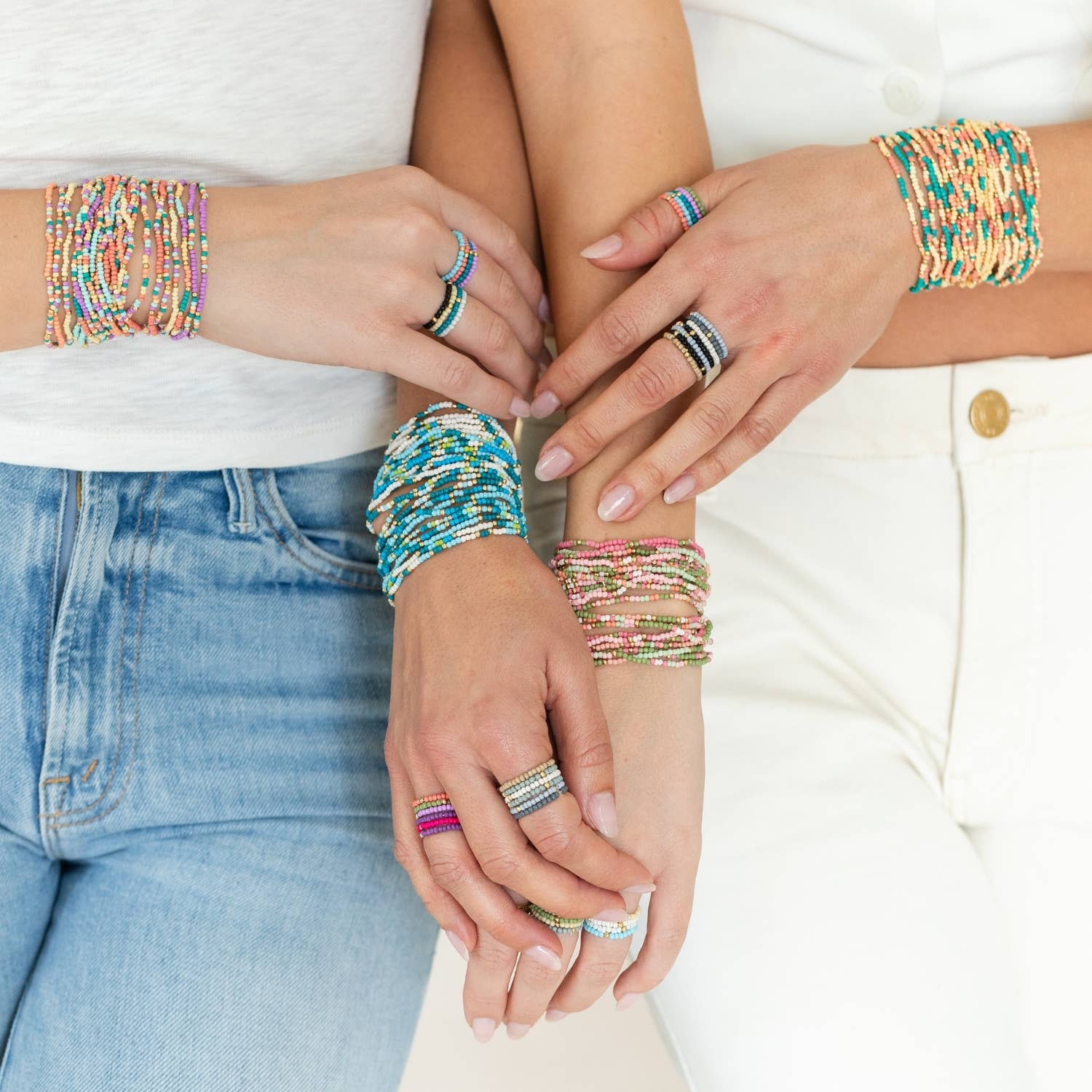 Assorted Stretch Seed Bead Bracelets