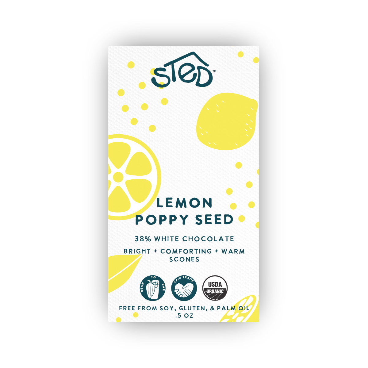 Mini Lemon Poppy Seed Candy Bar