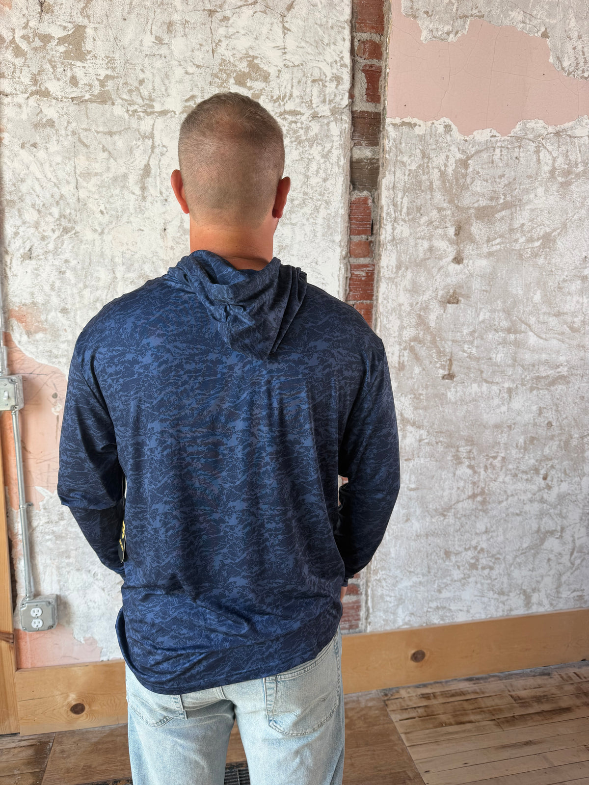 Marsh Navy Camo Performance Hoodie