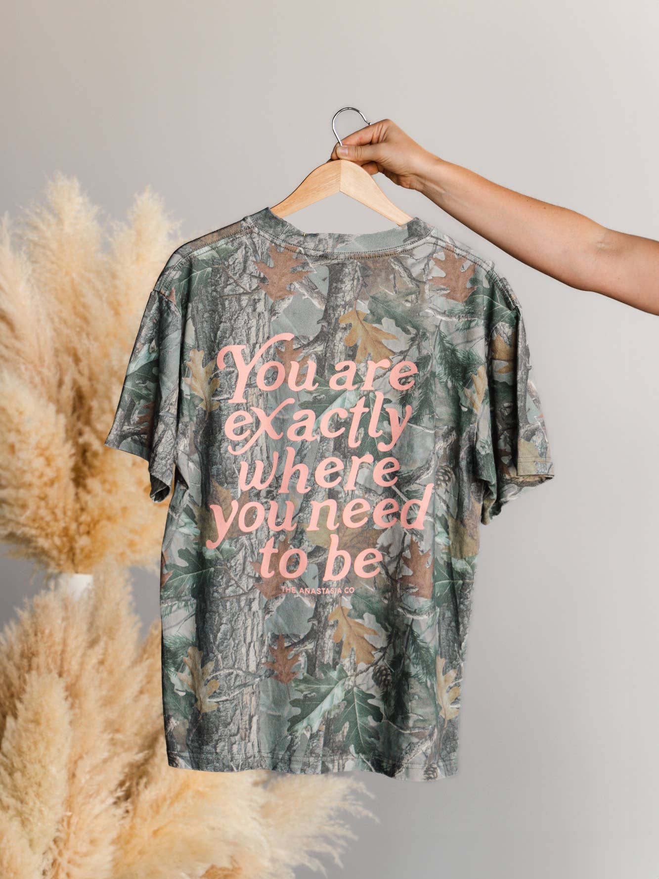 Exactly Where You Need to Be Oversized Camo Tee