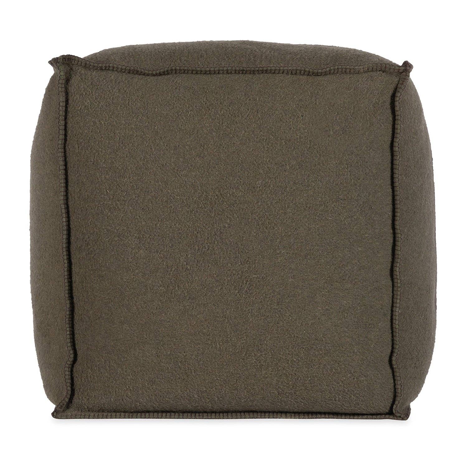 Swiss Army Pouf - Green & Brown