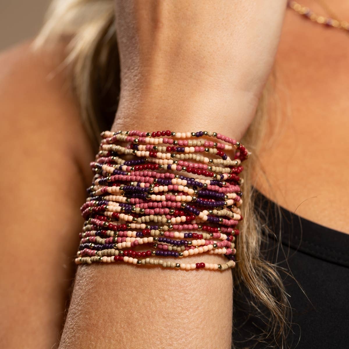 Assorted Stretch Seed Bead Bracelets
